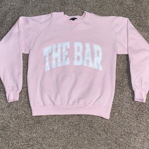 THE BAR BLUSH VARSITY Sweatshirt